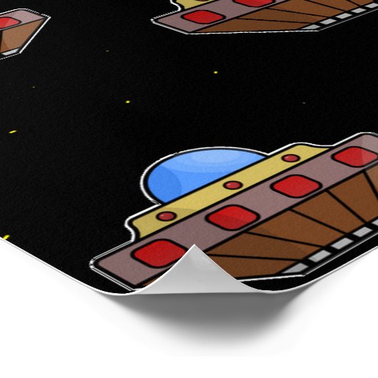 Raumfahrt Poster (Ecke)