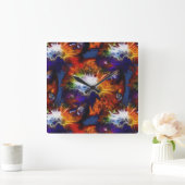 Raumfahrt Quadratische Wanduhr (Zuhause)