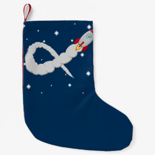 Raumfahrt-Raketenstart Kleiner Weihnachtsstrumpf