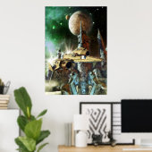 Raumfahrt und Alien Poster (Heimbüro)
