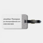 Raumfahrt und Wissenschaftsdoodelle Gepäckanhänger (Rückseite horizontal)