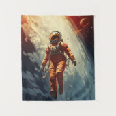 Raumfahrt Wandteppich (Vorderseite)