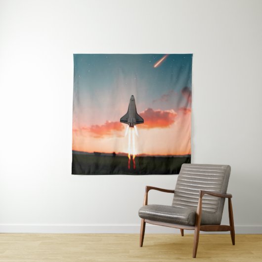 Raumfahrt Wandteppich (Beispiel)