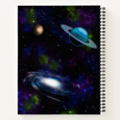 Raumfahrt, Weltraum, Sonne, Planeten, Galaxie Notizblock (Rückseite)