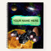 Raumfahrt, Weltraum, Sonne, Planeten, Galaxie Notizblock (Vorderseite)