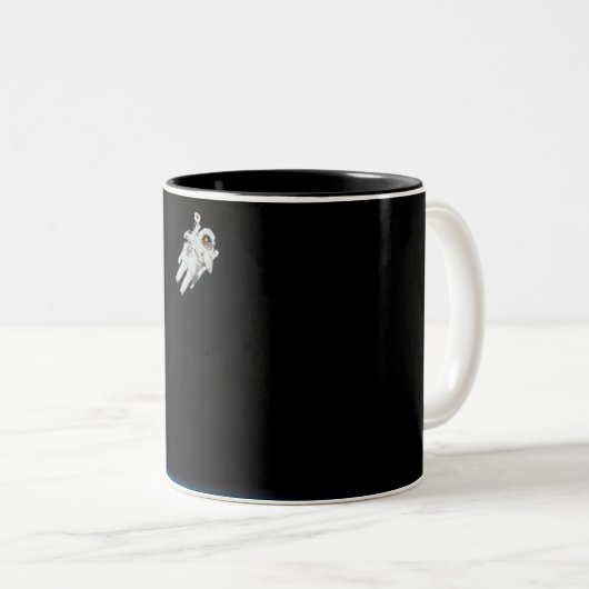 Raumfahrt Zweifarbige Tasse (VorderseiteRechts)