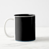 Raumfahrt Zweifarbige Tasse (Links)