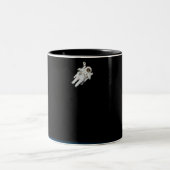 Raumfahrt Zweifarbige Tasse (Mittel)