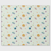 Raumfahrtaktivitäten Geschenkpapier (Flach)