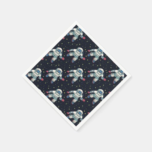 Raumfahrtflugzeug-Teller Serviette (Ecke)