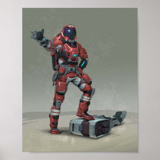 Raumfahrtingenieure 2-Anzug-Poster Poster (Vorne)