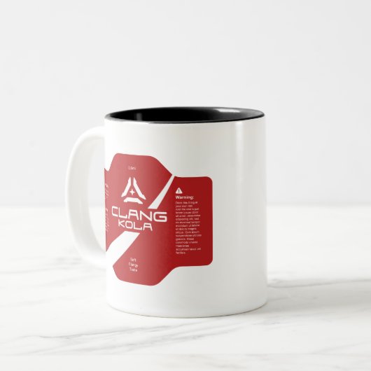 Raumfahrtingenieure zweiteilige Tasse Clang Kola (Vorderseite Links)