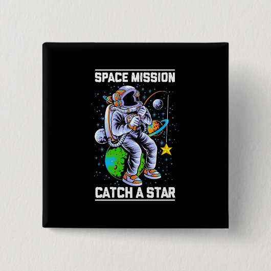 Raumfahrtmission der Astronauten Button (Vorderseite)