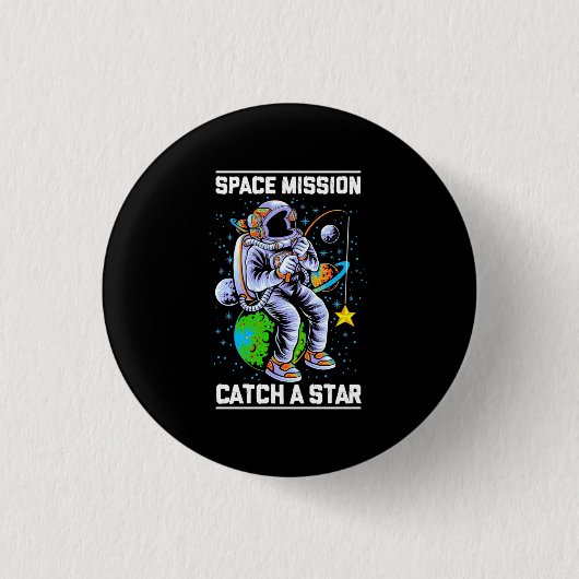 Raumfahrtmission der Astronauten Button (Vorderseite)