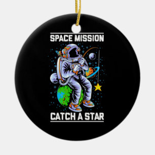 Raumfahrtmission der Astronauten Keramik Ornament