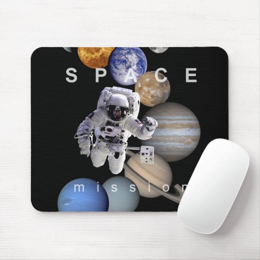 Raumfahrtmission Sonnensysteme Mousepad (Mit Mouse)