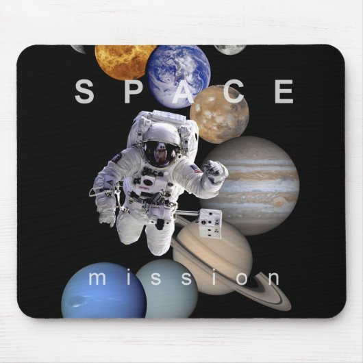 Raumfahrtmission Sonnensysteme Mousepad (Vorne)