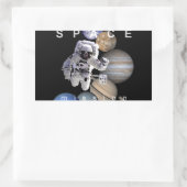 Raumfahrtmission Sonnensysteme Rechteckiger Aufkleber (Tasche)