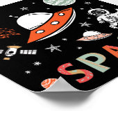 Raumfahrtplaneten Poster (Ecke)