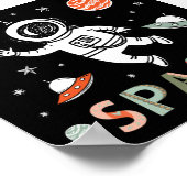 Raumfahrtplaneten Poster (Ecke)