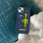 Raumfahrtpolitik - Alien mit Flying Saucer Persona Case-Mate iPhone Hülle