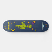 Raumfahrtpolitik - Alien mit Flying Saucer Persona Skateboard (Horizontal)