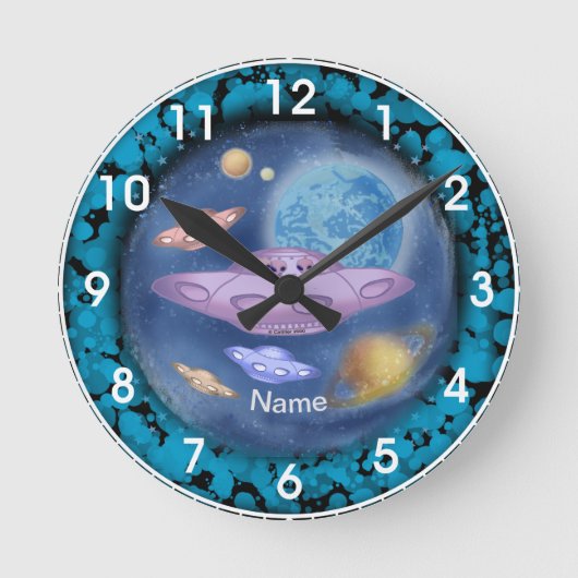 Raumfahrtreise Uhr (Vorderseite)