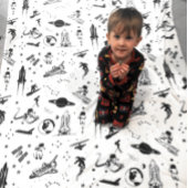 Raumfahrtsolaranlage Raumschiff Fleecedecke