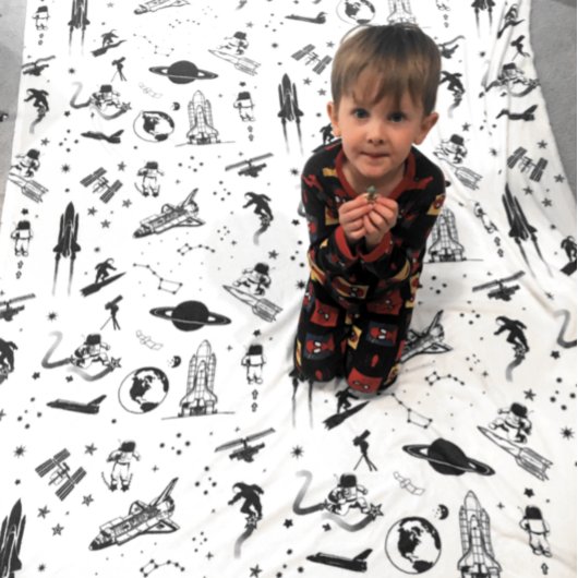 Raumfahrtsolaranlage Raumschiff Fleecedecke