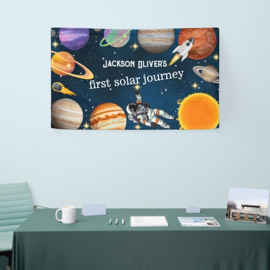 Raumfahrtspartei Erster Geburtstag Banner (Messeveranstaltung)