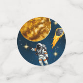 Raumfahrtspartei Erster Geburtstag Konfetti (Klein Vorderseite)