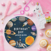 Raumfahrtspartei Erster Geburtstag Pappteller (Party)