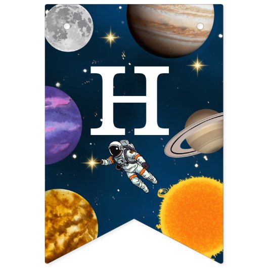 Raumfahrtspartei Erster Geburtstag Wimpelkette (Zweite Fahne)