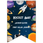 Raumfahrtspartei Erster Geburtstag Wimpelkette (Erste Fahne)