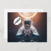 Raumfahrtstation Postkarte (Vorne/Hinten)