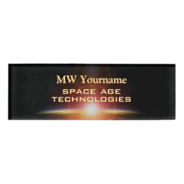 Raumfahrttechnologien, Solarenergie Namenschild