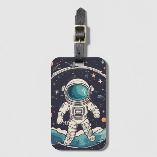 Raumfahrtthema Gepäckanhänger (Vorderseite Vertikal)