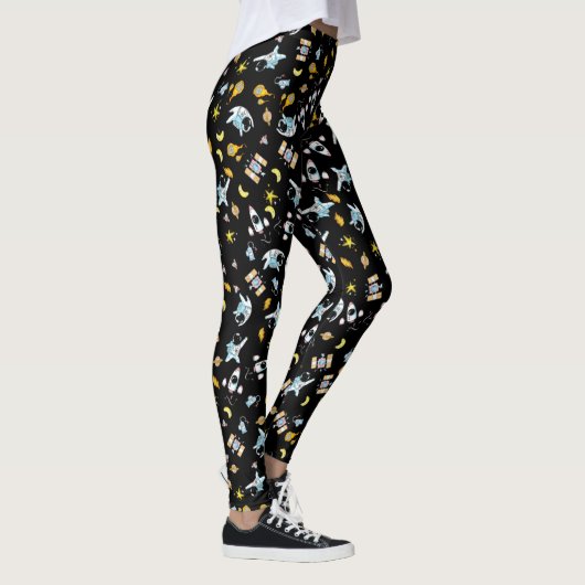 Raumfahrtthema Leggings (Rechts)