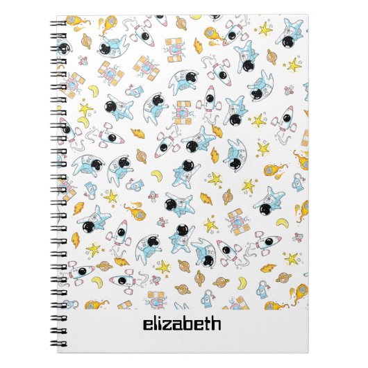 Raumfahrtthema Notizblock (Vorderseite)