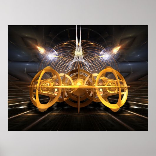 Raumfahrzeug Poster (Vorne)