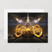 Raumfahrzeug Postkarte (Vorne/Hinten)