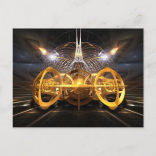 Raumfahrzeug Postkarte