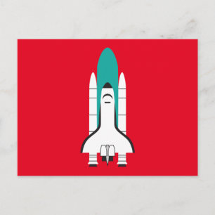 Raumfahrzeug Postkarte