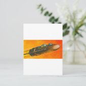 Raumfahrzeug Postkarte (Stehend Vorderseite)