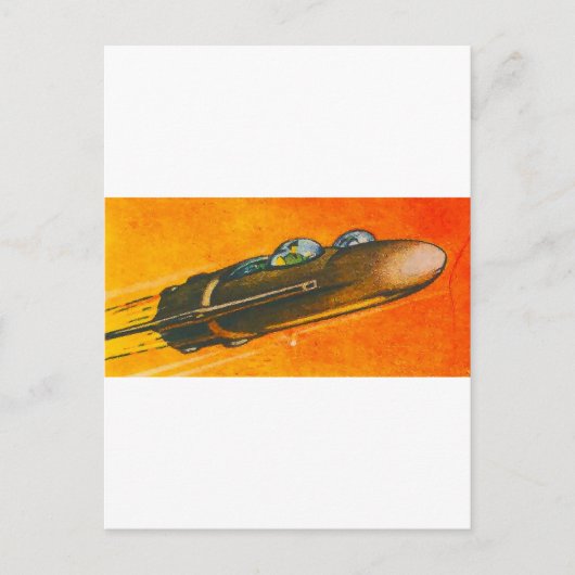 Raumfahrzeug Postkarte (Vorderseite)