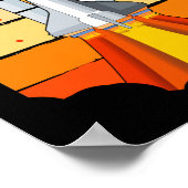 Raumfahrzeug-Vintage Raumfähre Poster (Ecke)