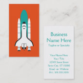 Raumfahrzeug Visitenkarte (Vorne/Hinten)