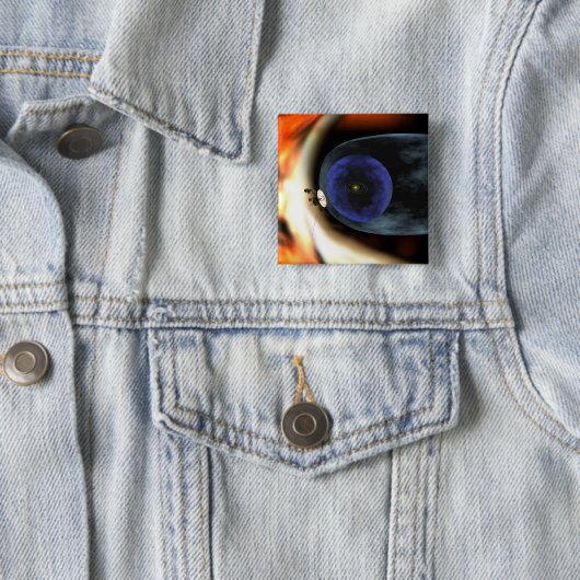 Raumfahrzeug Voyager 2 Button (Beispiel)