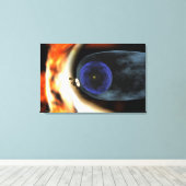 Raumfahrzeug Voyager 2 Leinwanddruck (Insitu (Holzboden))