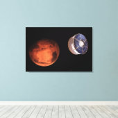 Raumfahrzeuge, die den Ausdauerwechsel befördern Leinwanddruck (Insitu (Holzboden))